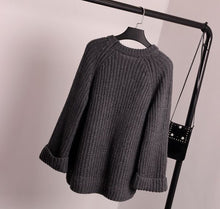 Load image into Gallery viewer, DANJEANER Autumn Winter Thick Knitting Pullovers Women Fashion Solid Casual Loose Sweaters Streetwear Jumper Knitwear Pull Femme