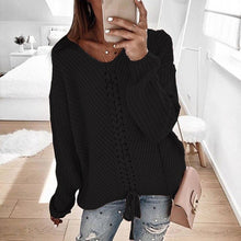 Load image into Gallery viewer, Plus size women pullover sweater spring autumn jumper women tops clothes casual loose fall knitted sweaters ladies 2019 DR897