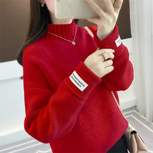 Load image into Gallery viewer, Surmiitro Mink Cashmere Knitted Sweater Women Turtleneck For Autumn Winter 2019 Long Sleeve Jumper Korean Ladies Pullover Female