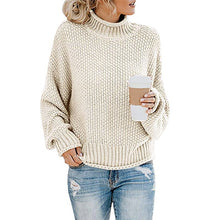 Load image into Gallery viewer, sweater women 2019Turtleneck Sweater Women Casua knit sweater women pullover sweater women plus size sweater oversize tops women