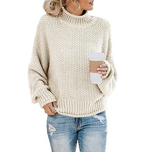 Load image into Gallery viewer, sweater women 2019Turtleneck Sweater Women Casua knit sweater women pullover sweater women plus size sweater oversize tops women