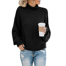 Load image into Gallery viewer, sweater women 2019Turtleneck Sweater Women Casua knit sweater women pullover sweater women plus size sweater oversize tops women