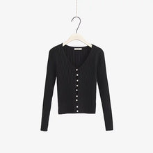 Load image into Gallery viewer, Winter elegant Beading Pearl knitted sweater women casual long sleeve cardigan sweater lady slim chic jumper top 2019