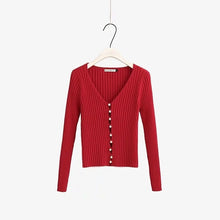 Load image into Gallery viewer, Winter elegant Beading Pearl knitted sweater women casual long sleeve cardigan sweater lady slim chic jumper top 2019