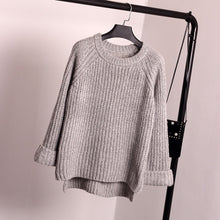 Load image into Gallery viewer, DANJEANER Autumn Winter Thick Knitting Pullovers Women Fashion Solid Casual Loose Sweaters Streetwear Jumper Knitwear Pull Femme
