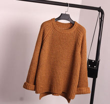 Load image into Gallery viewer, DANJEANER Autumn Winter Thick Knitting Pullovers Women Fashion Solid Casual Loose Sweaters Streetwear Jumper Knitwear Pull Femme
