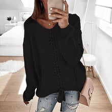 Load image into Gallery viewer, Plus size women pullover sweater spring autumn jumper women tops clothes casual loose fall knitted sweaters ladies 2019 DR897
