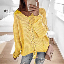 Load image into Gallery viewer, Plus size women pullover sweater spring autumn jumper women tops clothes casual loose fall knitted sweaters ladies 2019 DR897
