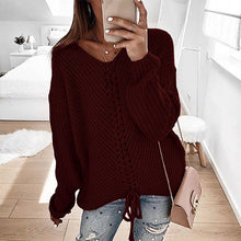 Load image into Gallery viewer, Plus size women pullover sweater spring autumn jumper women tops clothes casual loose fall knitted sweaters ladies 2019 DR897
