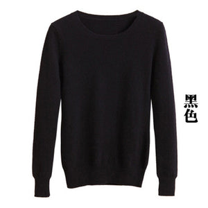 High Quality 2019 Autumn Winter Cashmere cotton Blended Knitted Women Sweaters And Pullovers Jersey jumper pull femme hiver