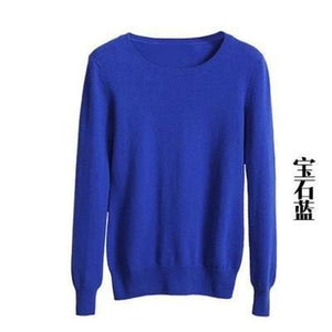 High Quality 2019 Autumn Winter Cashmere cotton Blended Knitted Women Sweaters And Pullovers Jersey jumper pull femme hiver