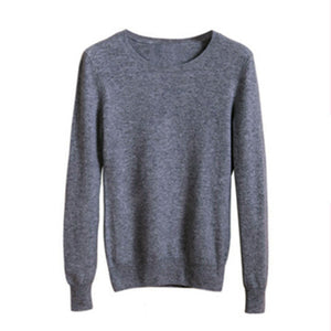 High Quality 2019 Autumn Winter Cashmere cotton Blended Knitted Women Sweaters And Pullovers Jersey jumper pull femme hiver