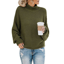 Load image into Gallery viewer, sweater women 2019Turtleneck Sweater Women Casua knit sweater women pullover sweater women plus size sweater oversize tops women
