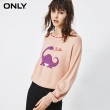 Load image into Gallery viewer, ONLY winter  Loose Fit Cute Pattern round collar sweater | 119313540
