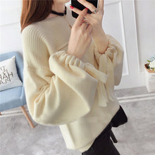 Load image into Gallery viewer, 2019 New Women&#39;s Pullover Coarse Wool Sweater Warm Spring Autumn Winter Casual Sleeved Pullover
